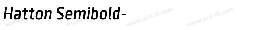 Hatton Semibold字体转换